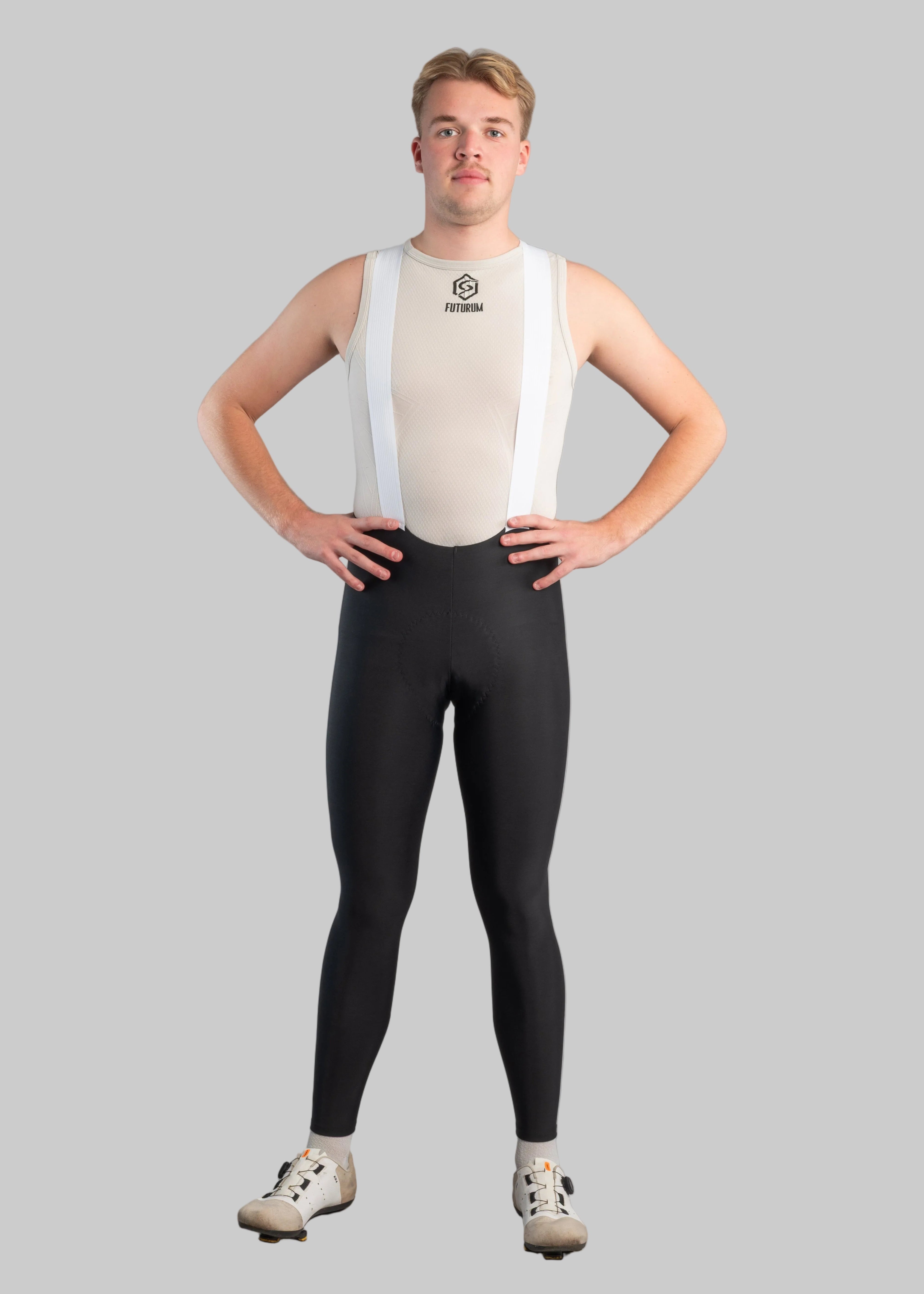 TechBoost | Cycling Long Bib | Zwart | Heren