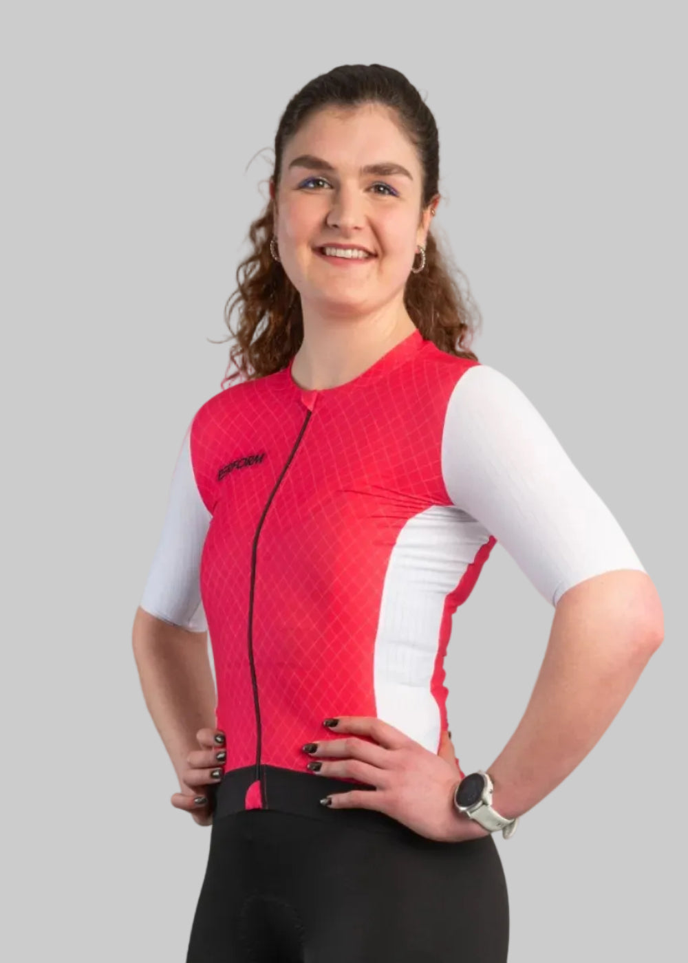 TechBoost | Aero Jersey | Raspberry/Wit | Dames