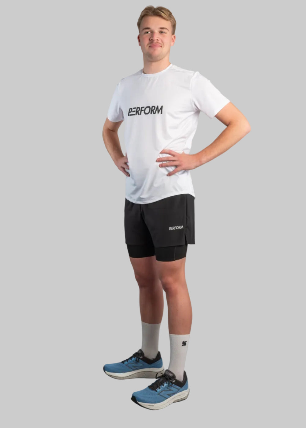 TechBoost | 2 in 1 Shorts | Heren | zwart