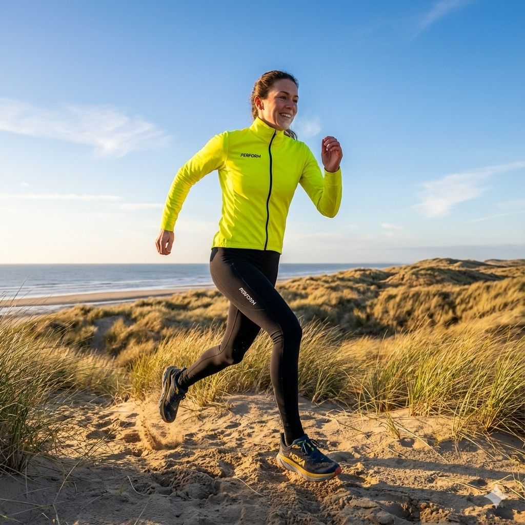 TechBoost | Running Jacket | Fluo Geel | Dames