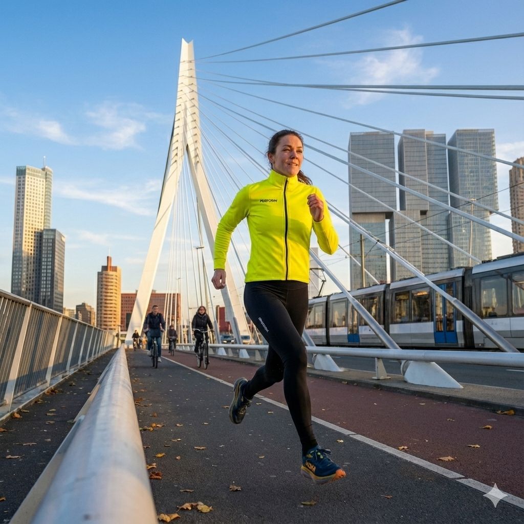 TechBoost | Running Jacket | Fluo Geel | Dames