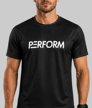 TechBoost | T-Shirt | Groot logo | zwart | Heren