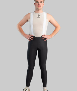 TechBoost | Cycling Long Bib | Black | Men