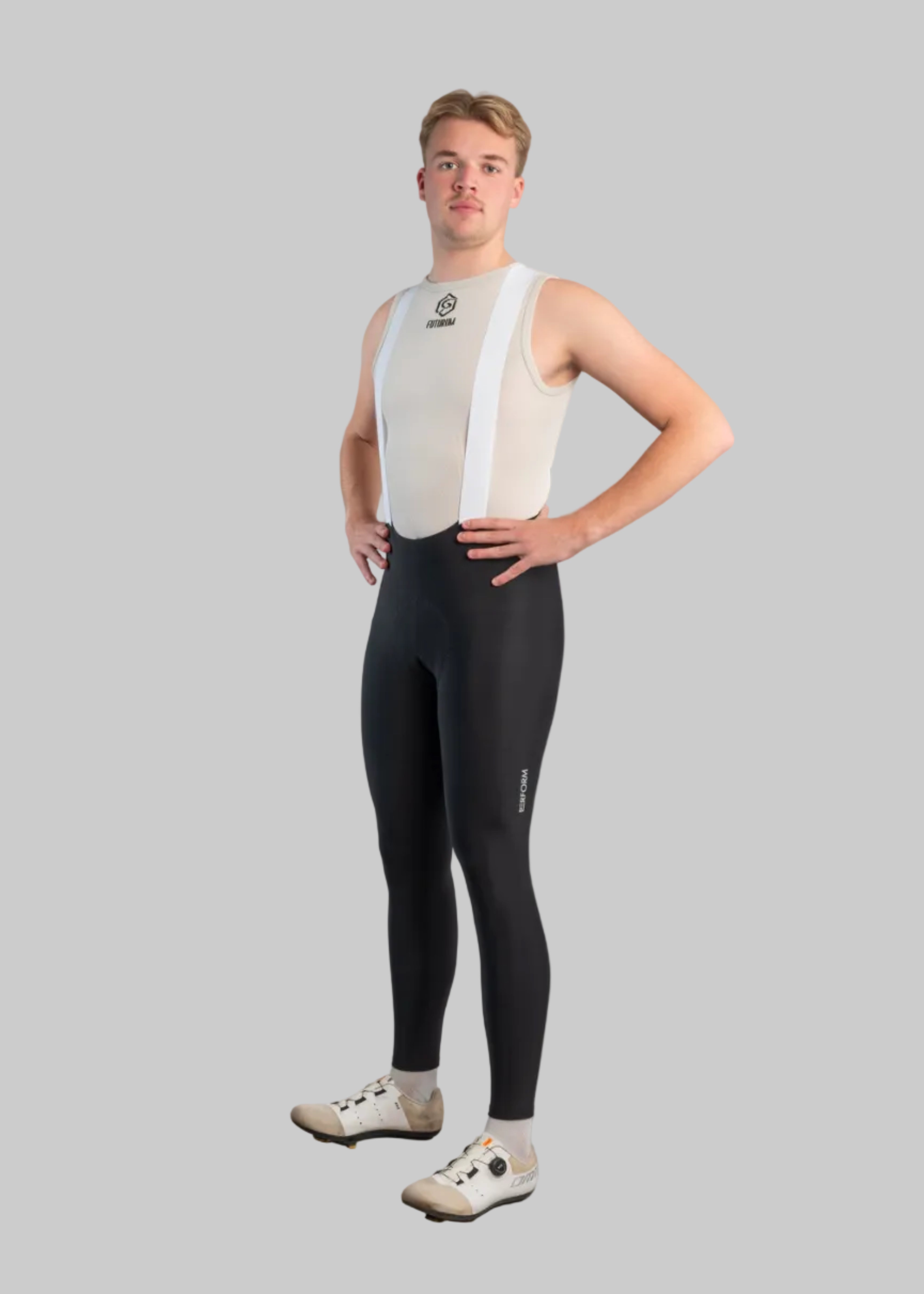 TechBoost | Cycling Long Bib | Zwart | Heren