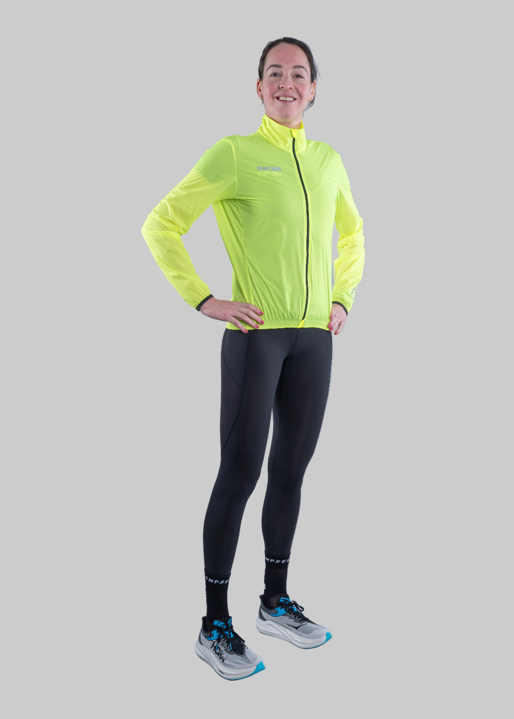 TechBoost | Running Jacket | Fluo Geel | Dames