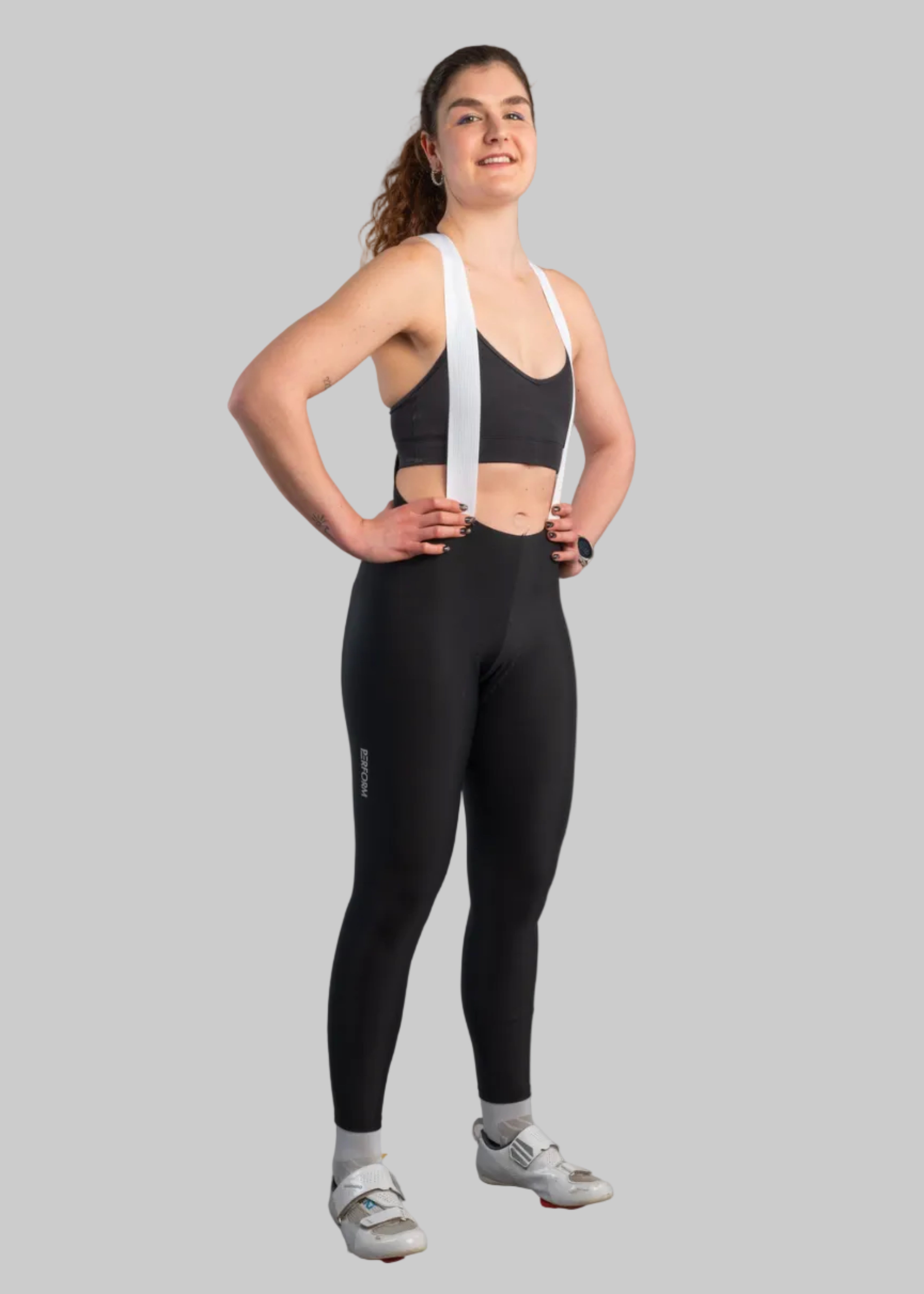 TechBoost | Cycling Long Bib | Zwart | Dames