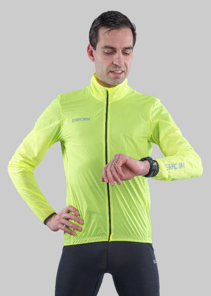TechBoost | Running Jacket | Fluo Geel | Heren