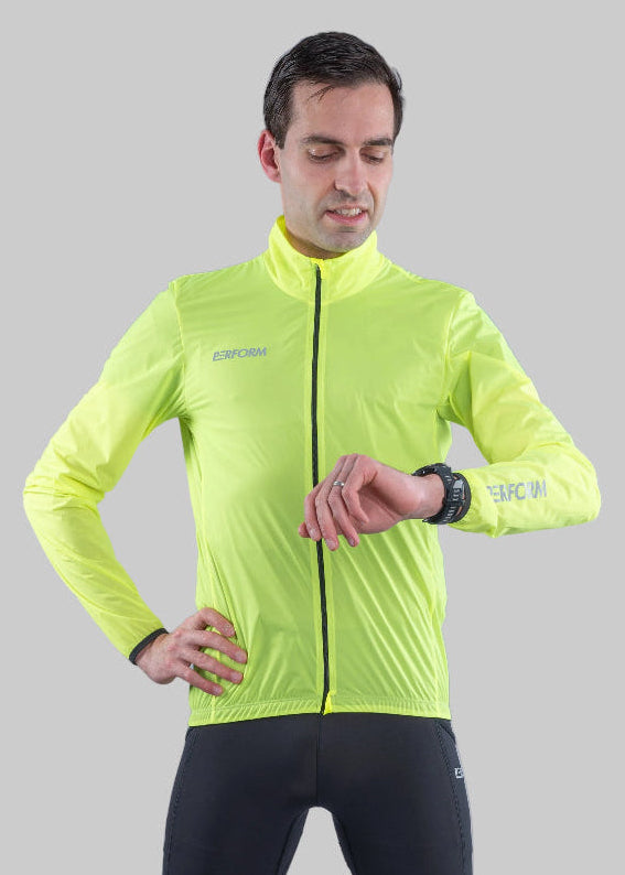 TechBoost | Running Jacket | Fluo Geel | Heren
