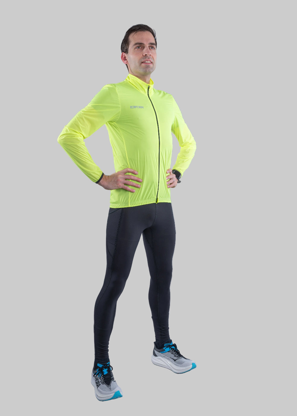 TechBoost | Running Jacket | Fluo Geel | Heren