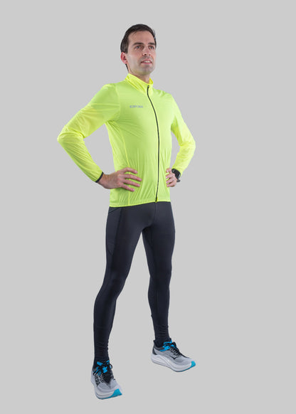 TechBoost | Running Jacket | Fluo Geel | Heren